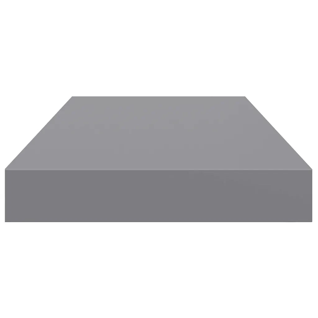 2 pz Scaffali a Parete | Ripiano a parete | Mensole a Parete Grigi 50x23x3,8 cm in MDF