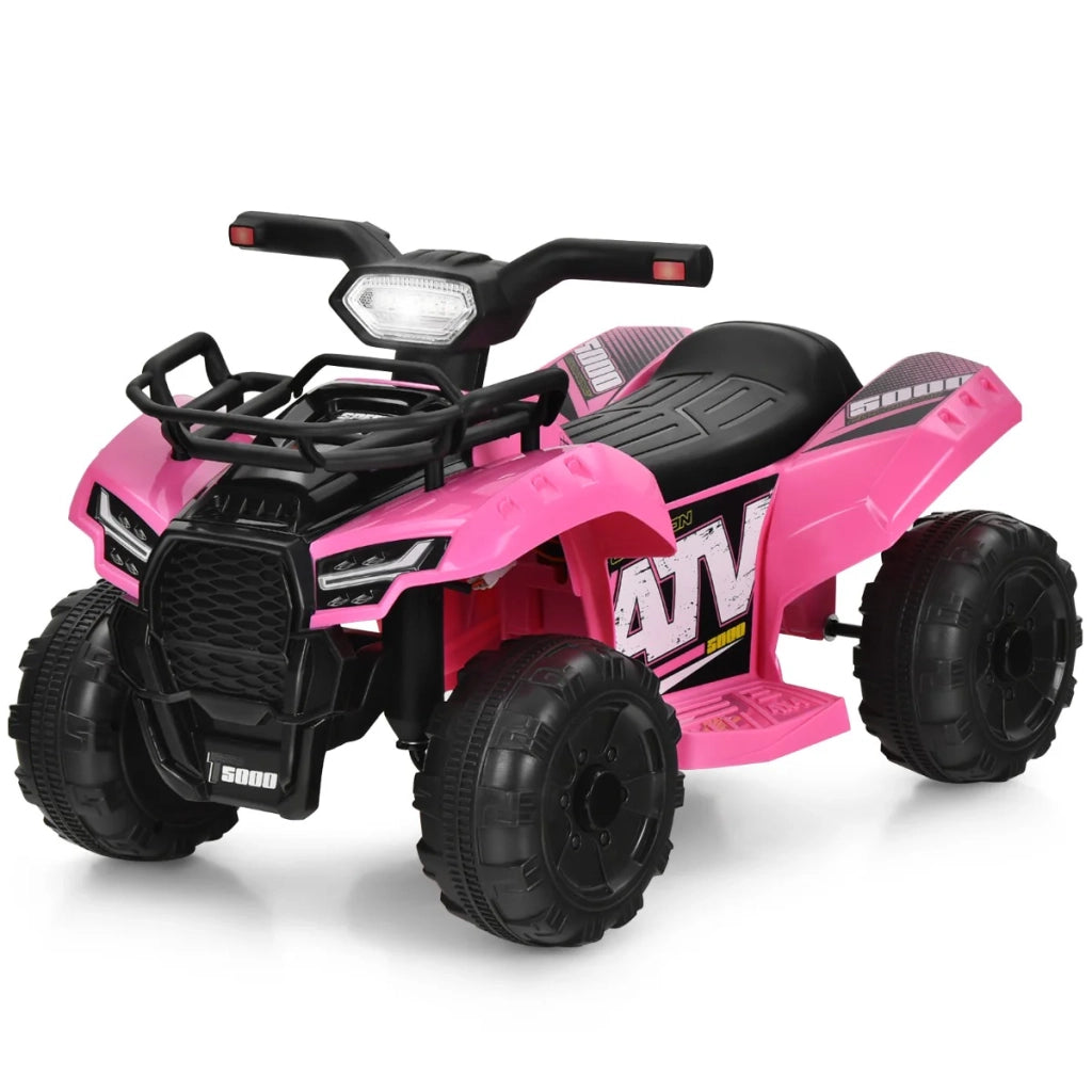 Quad elettrico per bambini 44 x 66 x 42 cm 4 ruote antiscivolo contenitore design moderno plastica rosa 20_0018269