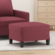 Poggiapiedi Rosso Vino 60x50x41 cm in Tessuto 349333