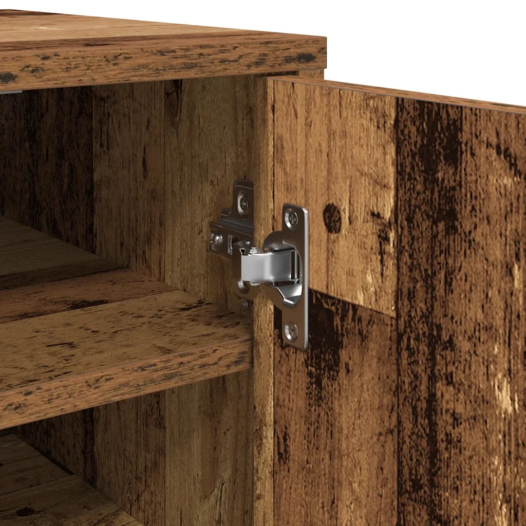 Scarpiera Rovere Artigianale 32x35x92 cm in Legno Multistrato 856709