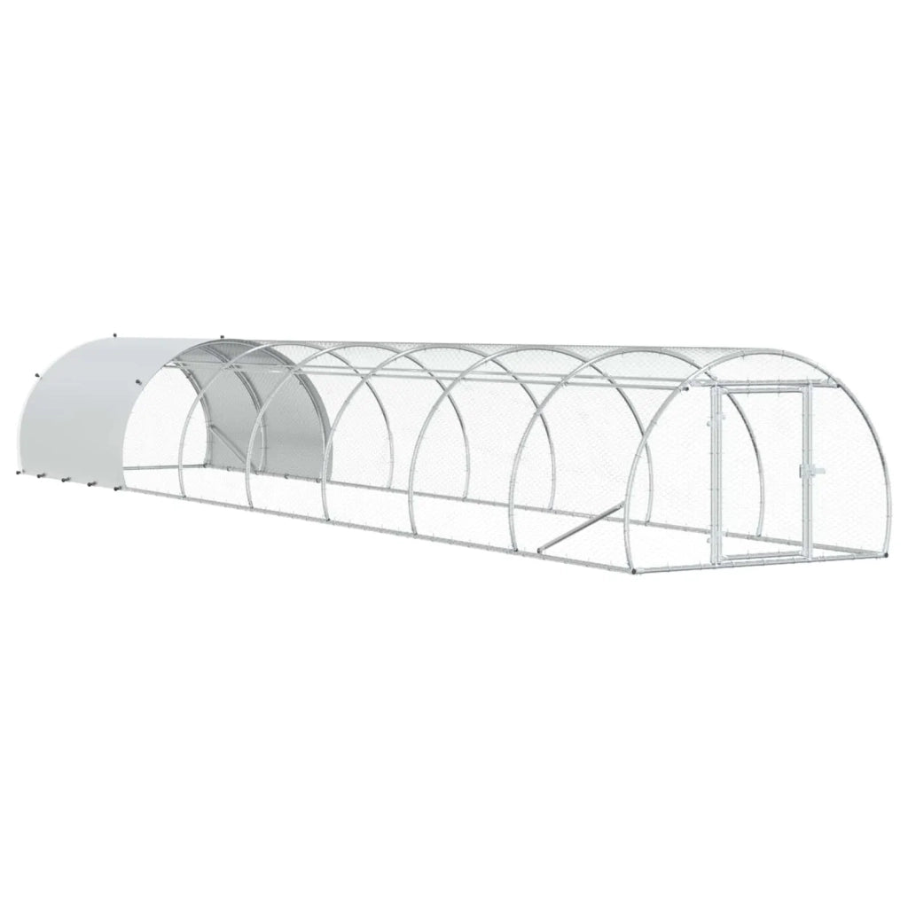 Pollaio Argento 800 x 150 x 100 cm Acciaio zincato 3434668