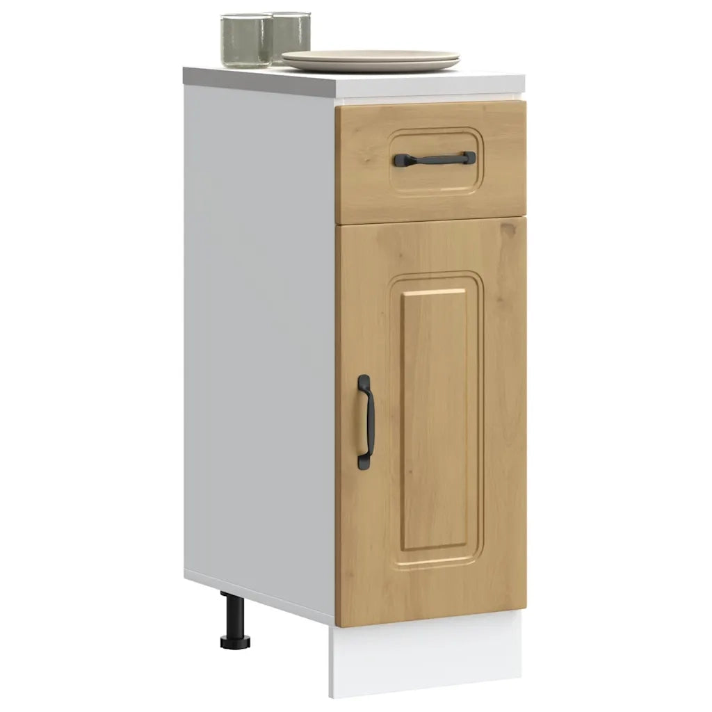 Base da Cucina Kalmar Rovere Artigianale in Legno Multistrato 853466