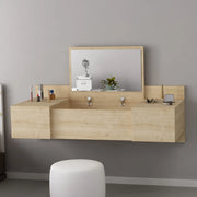 Mobile da Trucco Selci, Toeletta Specchio Incluso, 100x39x33h cm Marrone