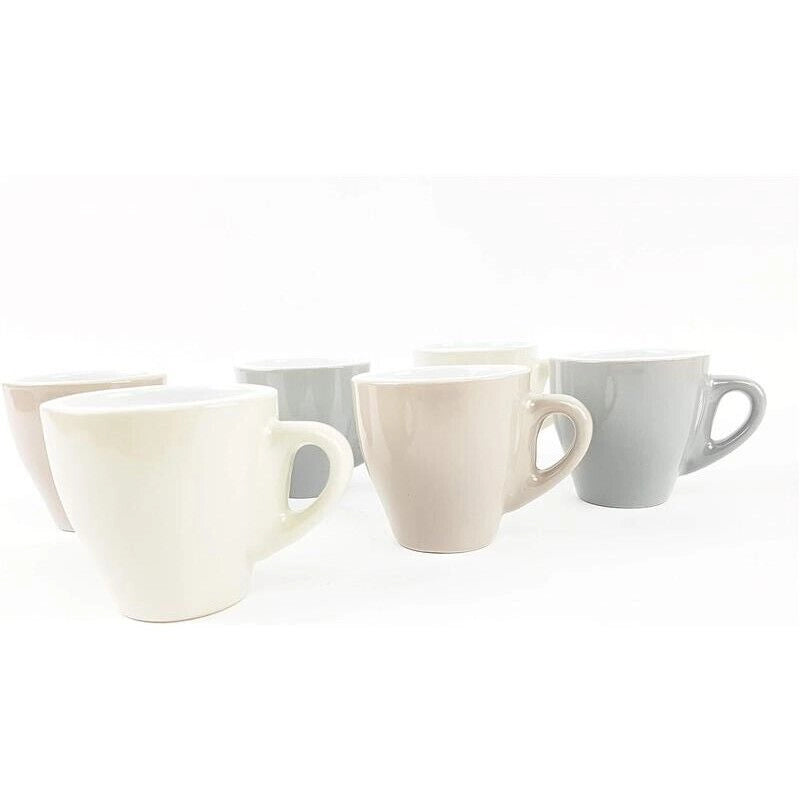 SET 6 TAZZINE TAZZE DA CAFFÈ IN CERAMICA