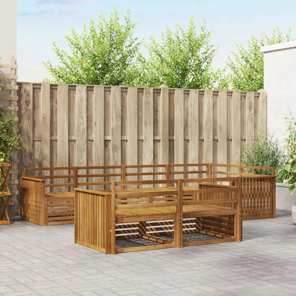 Set di divani da esterno 7 pcs Naturale 3373614