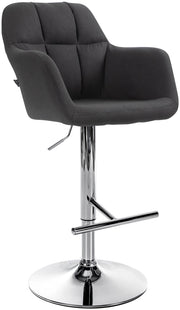 Barhocker Natoma Stoff chrom