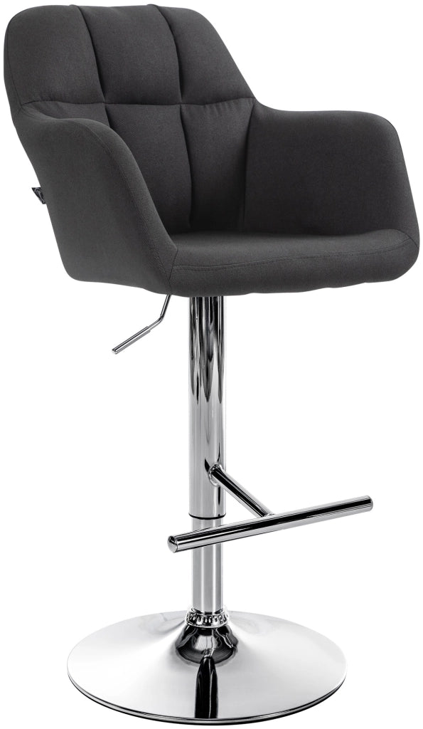 Barhocker Natoma Stoff chrom