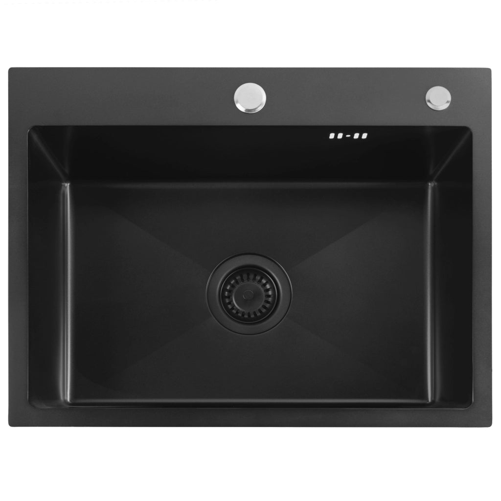 Lavello In Acciaio Liam Black senza rubinetto da cucina