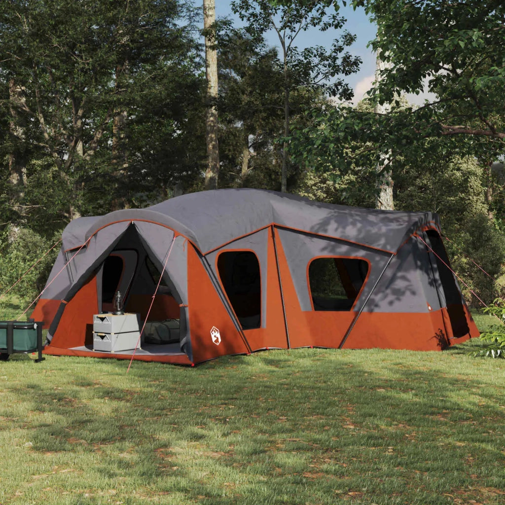Tenda Familiare Grigio e arancione 610 x 610 x 210 cm