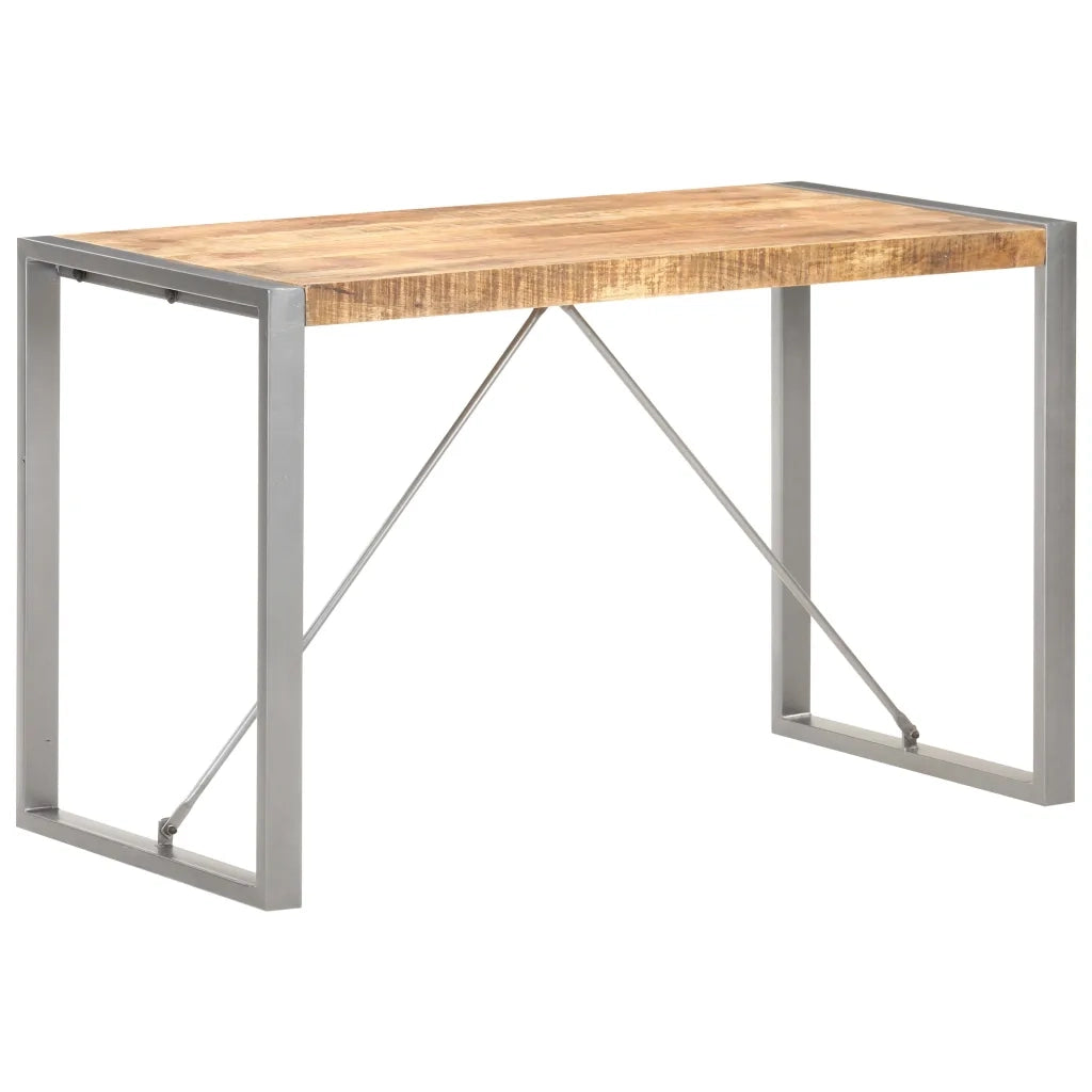 Tavolo da Pranzo 120x60x75 cm in Legno Massello di Mango Grezzo