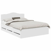 Letto matrimoniale | Letto per adulti | Struttura del letto Bianco 160 x 200 cm Legno Ingegnerizzato