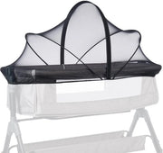 Ombrellone per Insetti - Retrattile - 55cmx100cm - Nero - Repellente Insetti - Leggero - Con Cerniera - Per lettino da bambino