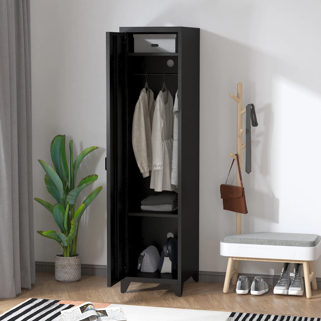 Armadio in metallo con ante ¨C zephmum ¨C 43x50x180 cm