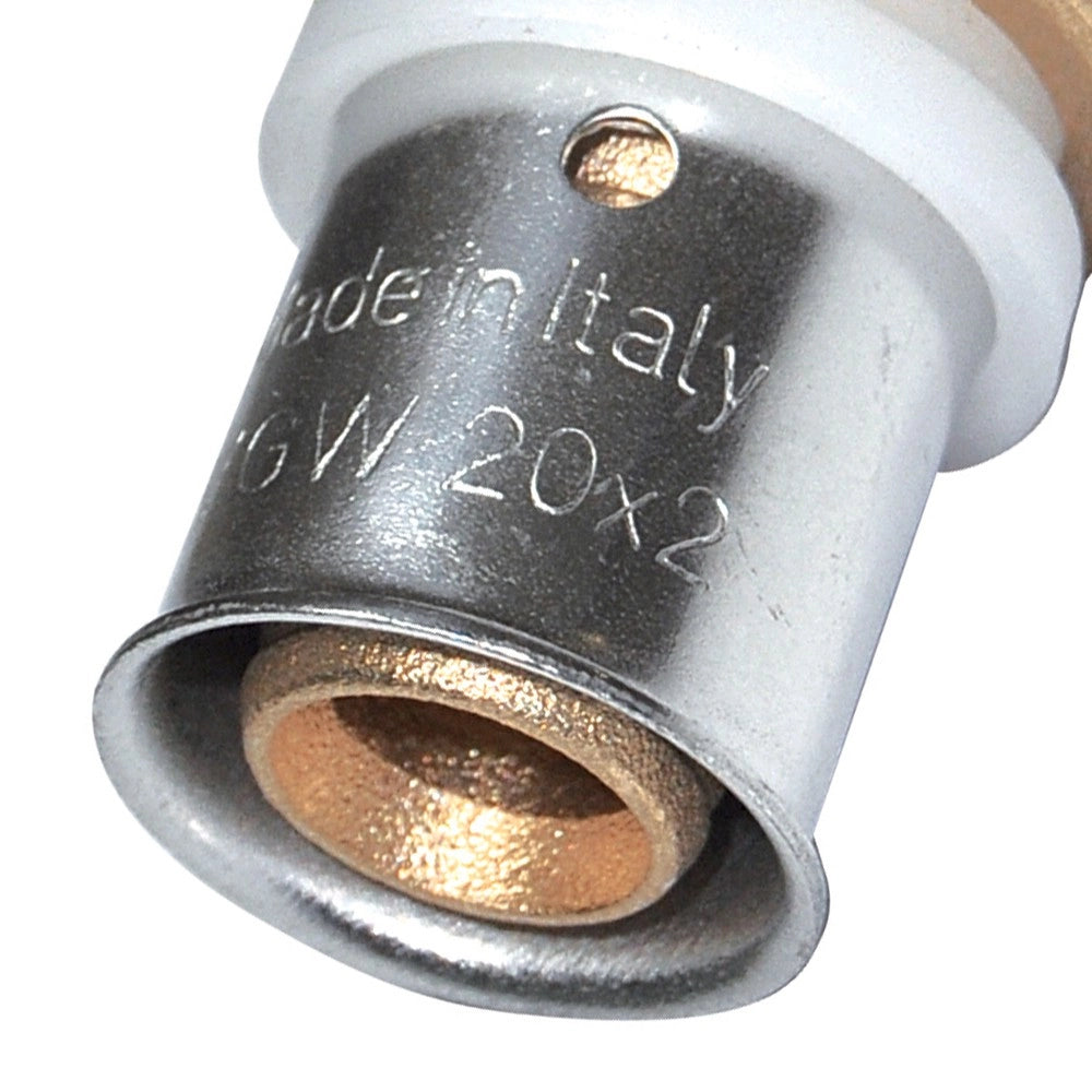 Raccordo diritto femmina diam.1/2x20 a pressare per multistrato