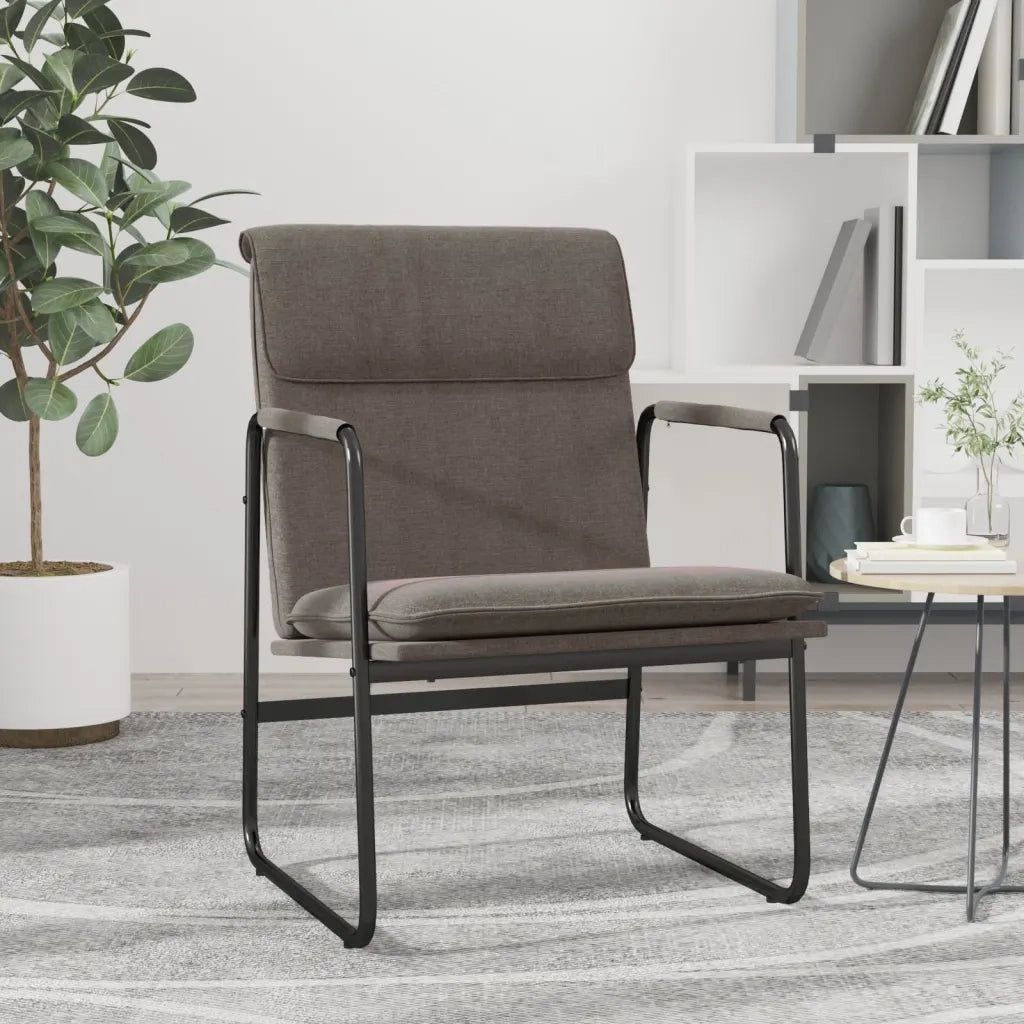 Sedia Lounge Tortora 55x64x80 cm in Tessuto cod mxl 14523