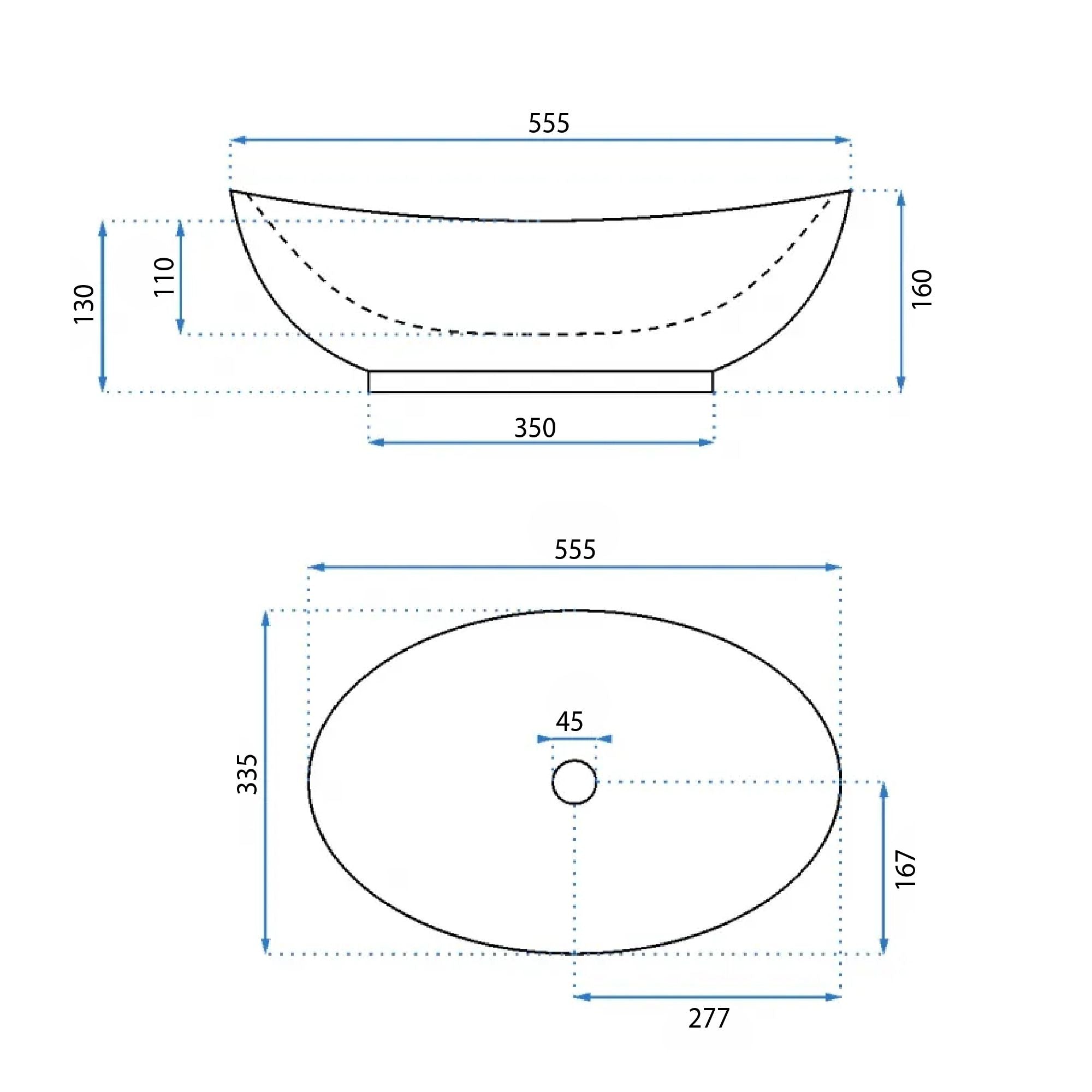 Lavabo Da Appoggio Rea Kate 56
