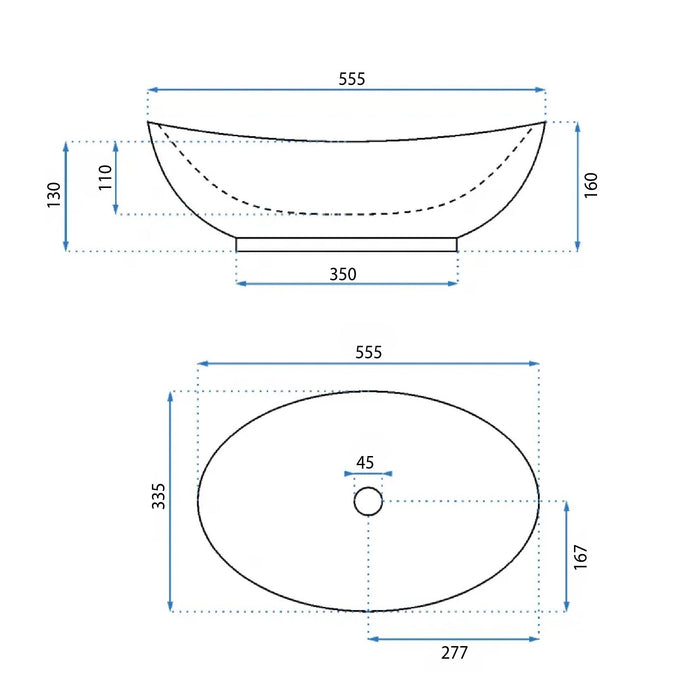 Lavabo Da Appoggio Rea Kate 56
