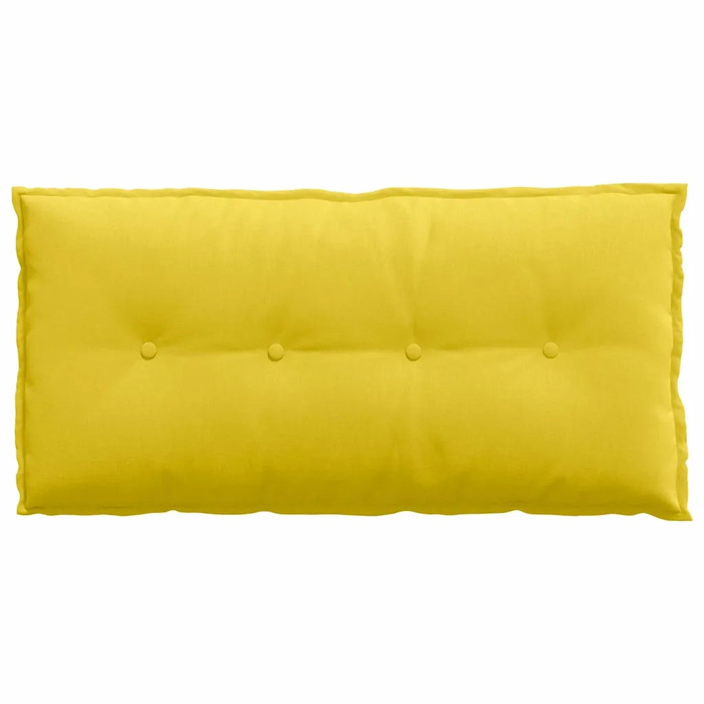 Cuscino per Schiena Giallo Chiaro 100 x 19 x 50 cm Tessuto