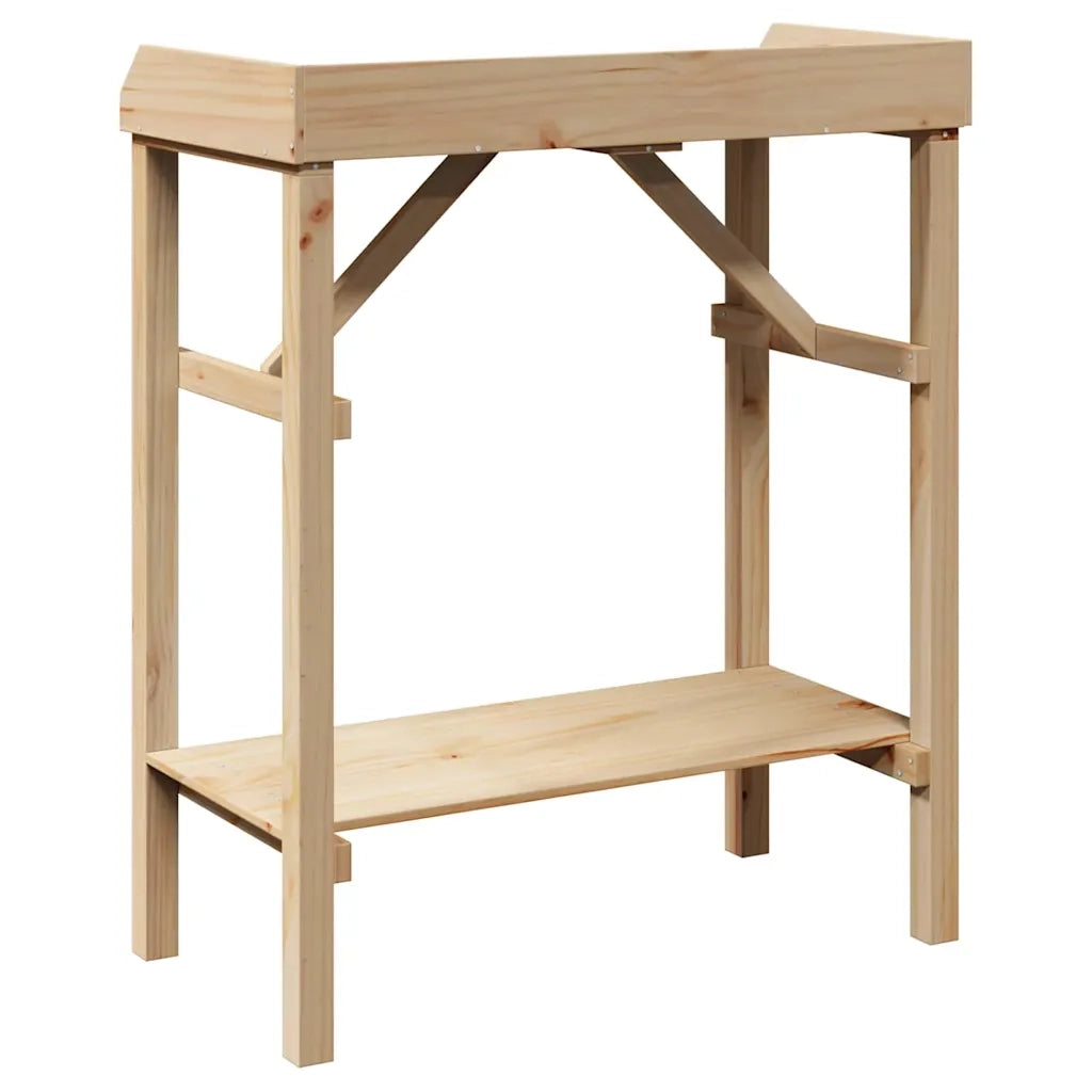 Tavolo da rinvaso Naturale 75 x 40 x 90 cm Legno di Pino Solido CFW7086553
