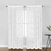 Doppie Tende Decorative Verdusterenti - Dimensioni B100xL100 cm/B100xL140 cm/B100xL200 cm - Decorazione per Finestre