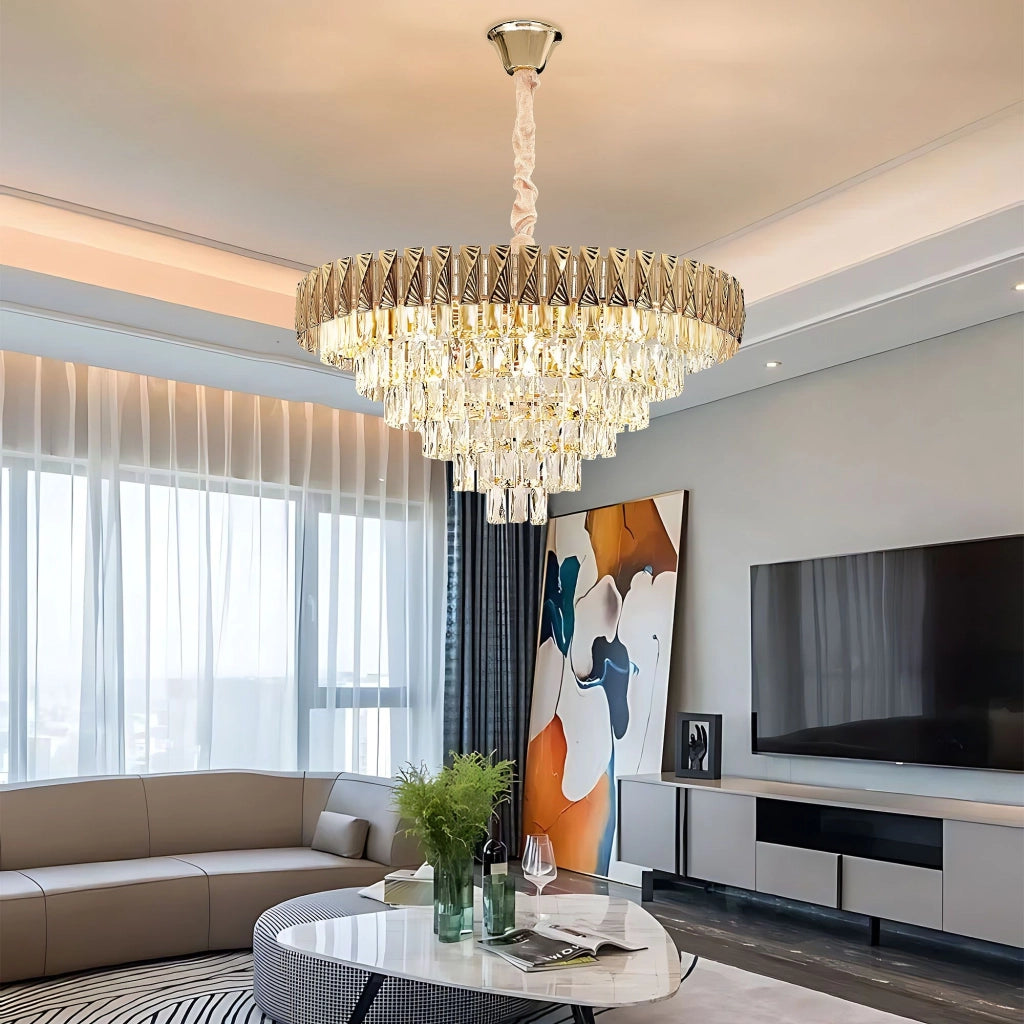 Lampada Cristal G061-cp 80cm Gold