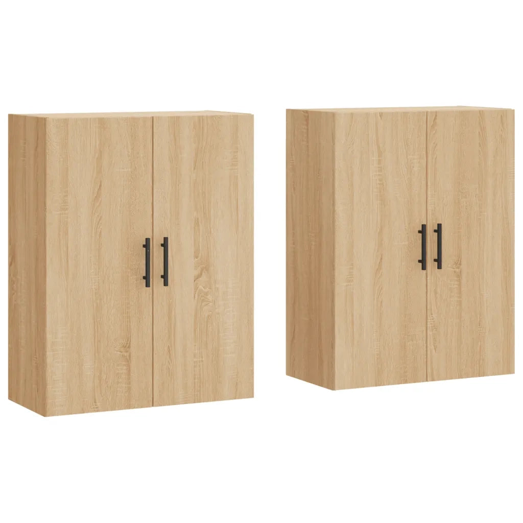 Mobili a Parete 2 pz Rovere Sonoma 69,5x34x90 cm 3195646