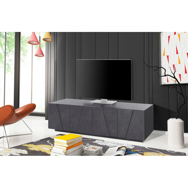 Mobile Porta TV Ping 160 – 4 ante – Ardesia