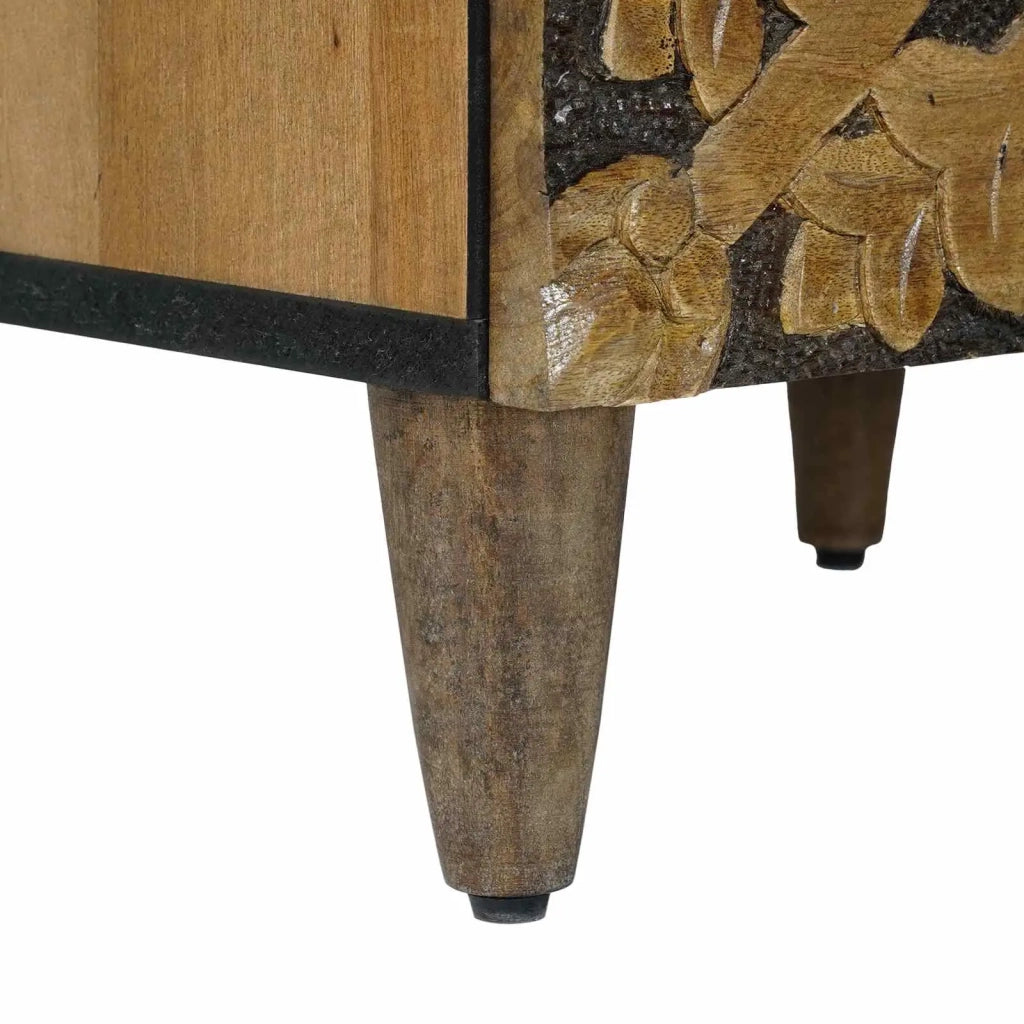Mobile Alto Marrone 40 x 33,5 x 110 cm Legno di mango massello