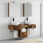 Set di Armadi da Bagno 5 pz Legno antico Legno ingegnerizzato 3406277