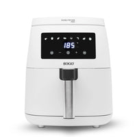 SOGO Friggitrice ad Aria 4.5L 1500W - Cottura Sana, Rivestimento Antiaderente, Schermo LED, Timer e Controllo Temperatura Regolabile