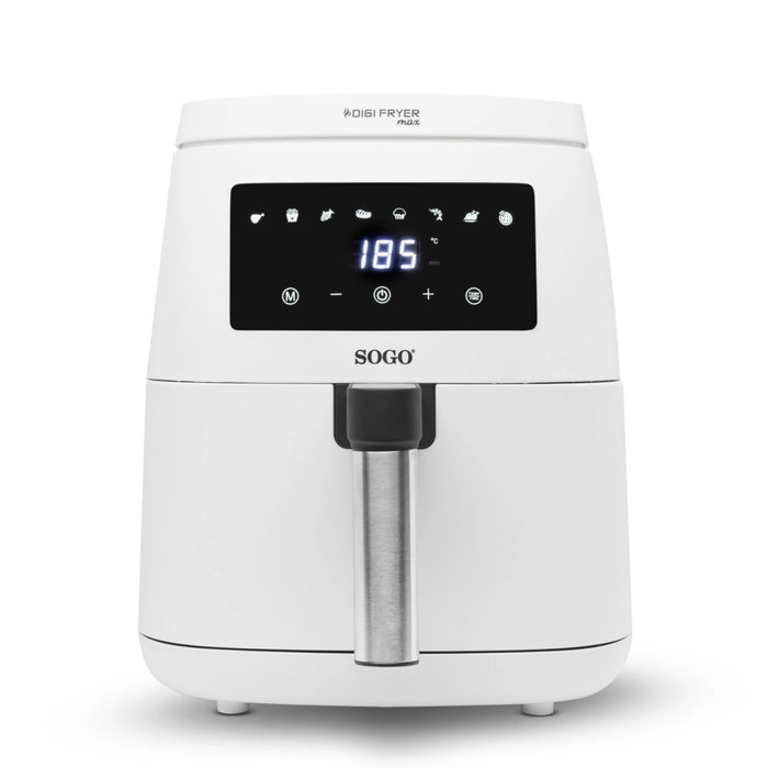 SOGO Friggitrice ad Aria 4.5L 1500W - Cottura Sana, Rivestimento Antiaderente, Schermo LED, Timer e Controllo Temperatura Regolabile