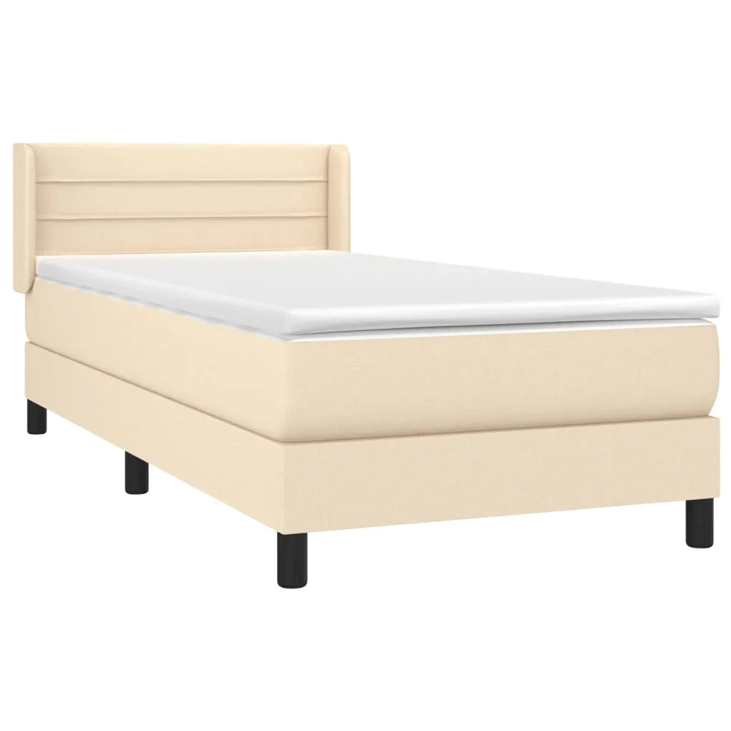 Giroletto a Molle con Materasso Crema 100x200 cm in Tessutocod mxl 74354