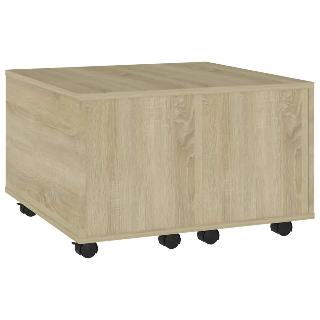 Tavolino da Salotto Rovere Sonoma 60x60x38 cm in Truciolato cod mxl 63919