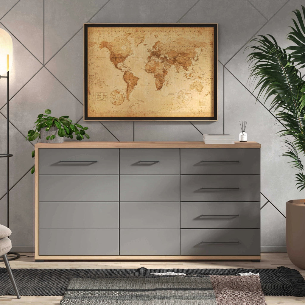madia due ante quattro cassetti moderna cm 161 5x40x84 h - ELLI