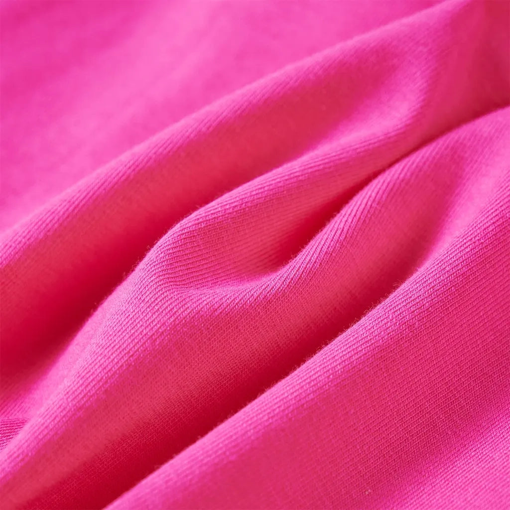 Maglietta da Bambina a Maniche Lunghe Rosa Scuro 116 13686