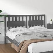 Testiera per Letto-Testata-Testiera Decorativa Grigia 165,5x4x100 cm Legno Massello di Pino 891466