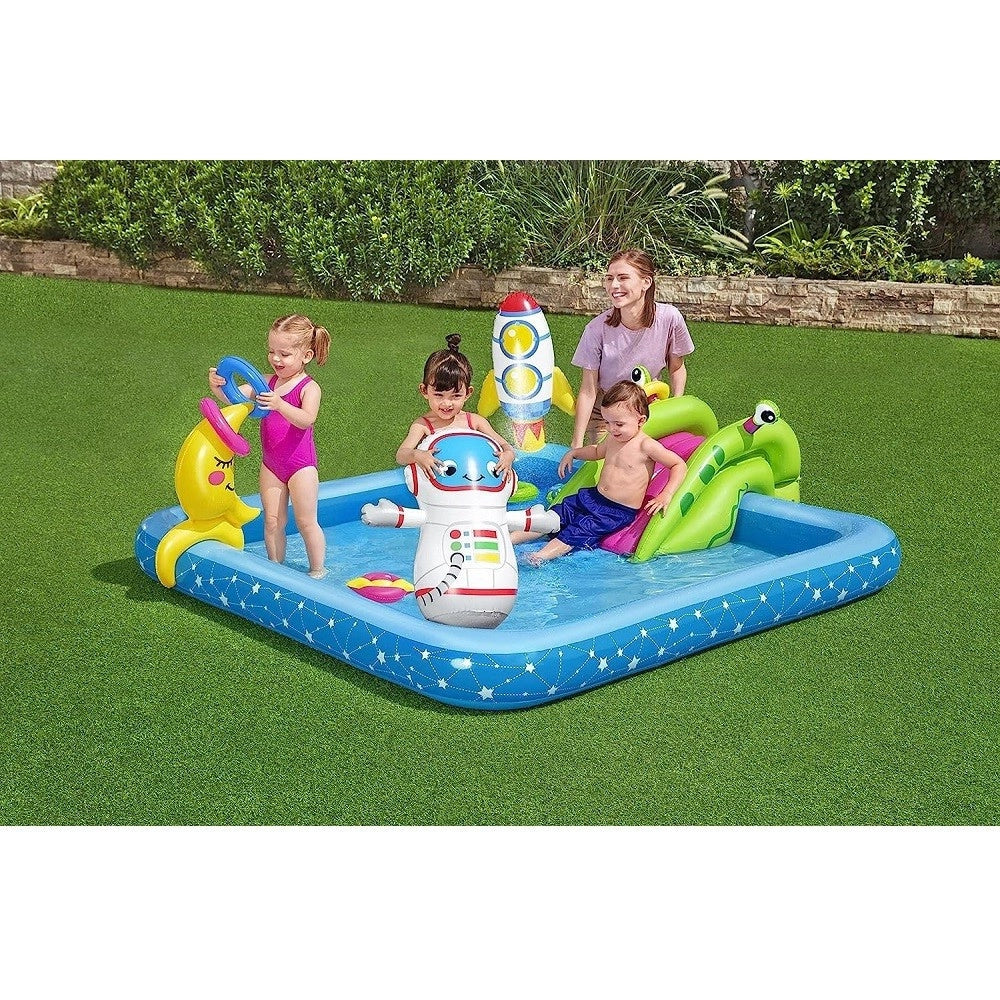 Trade Shop - Play Center Piccolo Astronauta Gonfiabile 228x206x84 Cm Piscina Giardino 53126 -