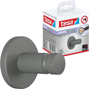 Handdoekhaak autofixante in Grigio opaccio - Ideale per la stanza da bagno e il bagno - Montaggio senza forare - 37 mm x 37 mm x 36 mm