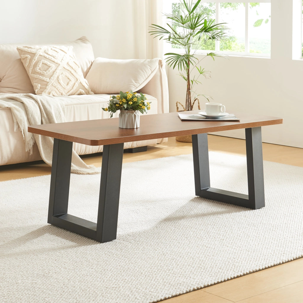 Set Lülsfeld di 2 Gambe Quadrate per Mobili 'Fai da Te' in Acciaio (AxL) 40 x 43 cm - Nero [en.casa]