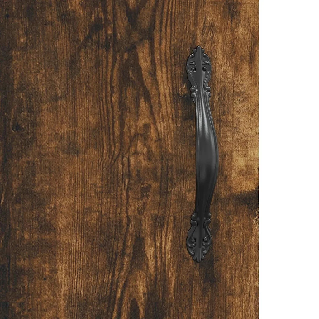 Mobile a Parete Rovere Fumo 69,5x34x90 cm in Legno Multistrato 834983