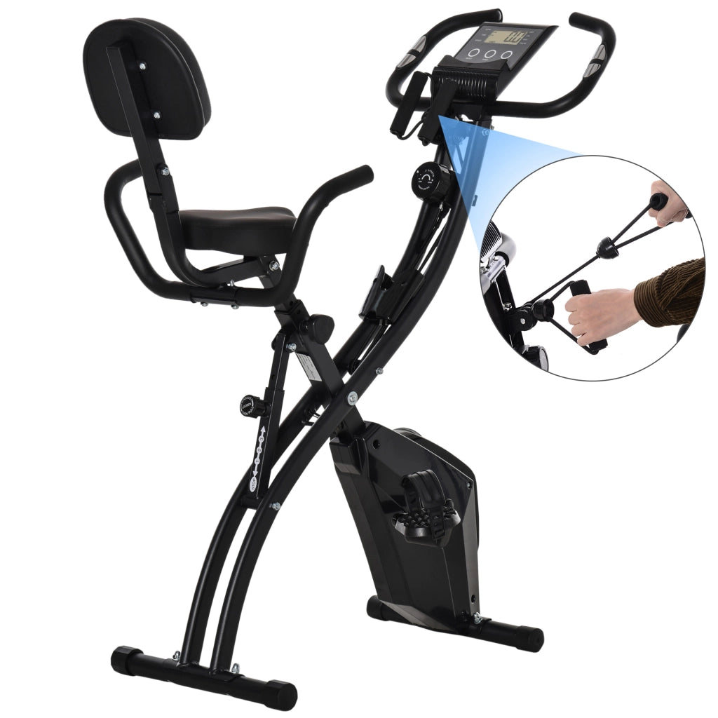 Bicicletta da Fitness Pieghevole ¨C zephmum ¨C Nero 105x48x118 cm