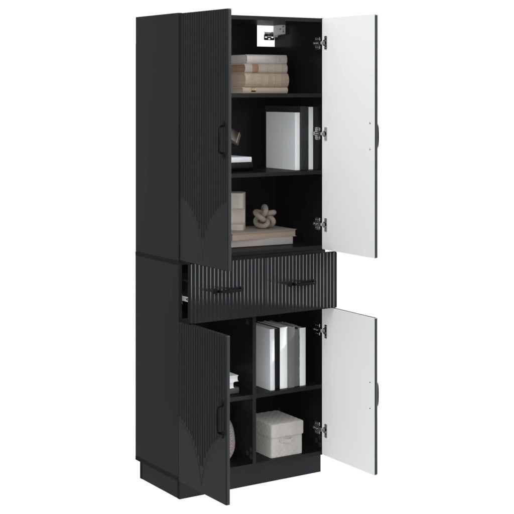 Set di armadi 2 pcs Nero Legno ingegnerizzato 3416827