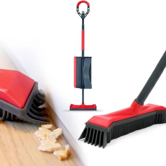 Set di spazzole e spugne in gomma con set di setole a forma di angolo unico, ideale per rimuovere sporco umido e secco