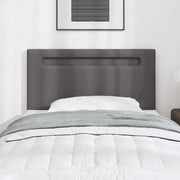Testiera LED Grigio 100 cm Pelle Sintetica 42007299