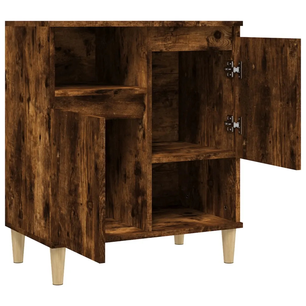 Credenza | Madia | Buffet da pranzo | Armadio da pranzo Rovere Fumo 60x35x70 cm in Legno Multistrato