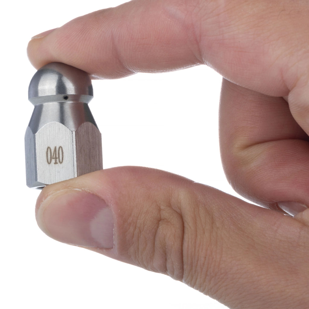 Ugello di Pulizia 040 1+3 – Compatibile con Idropulitrici G1/4F | Acciaio Inox, 4 Fori, 350 Bar