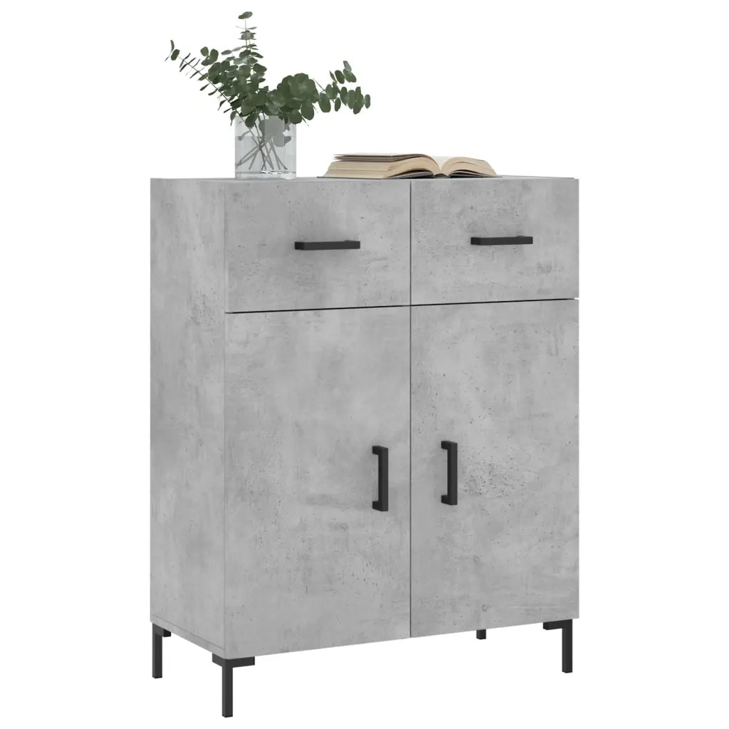 Credenza Grigio Cemento 69,5x34x90 cm in Legno Multistratocod mxl 79961
