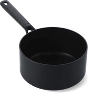 Piastra da Cucina in Alluminio Anodizzato 16cm/1,5L con Ceramica Senza PFAS e Anticorrosione Non-Stick, Resistenze a 2200W, Induzione e Lavastoviglie, Nero