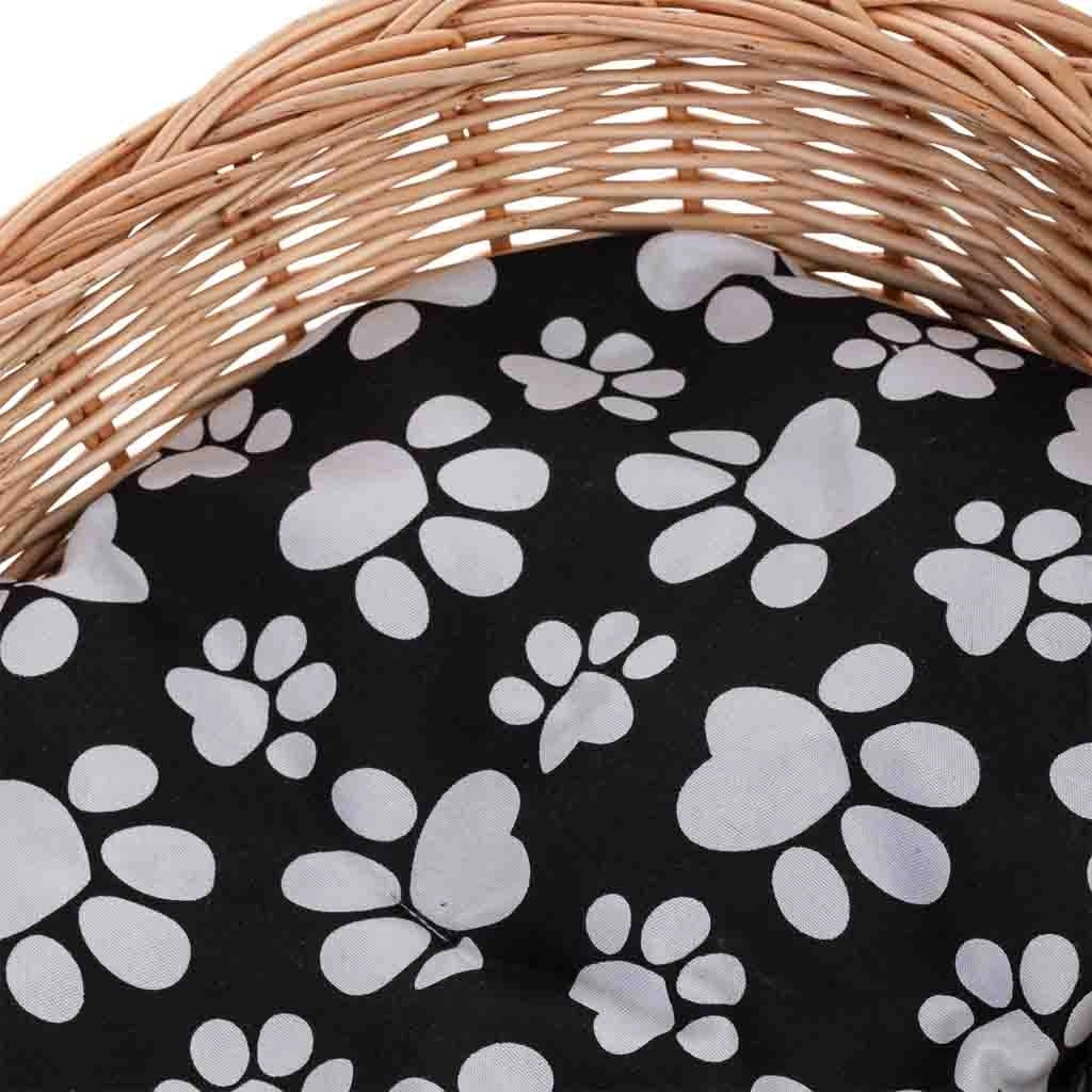 Cuccia in vimini per animali 43x33x33h cm