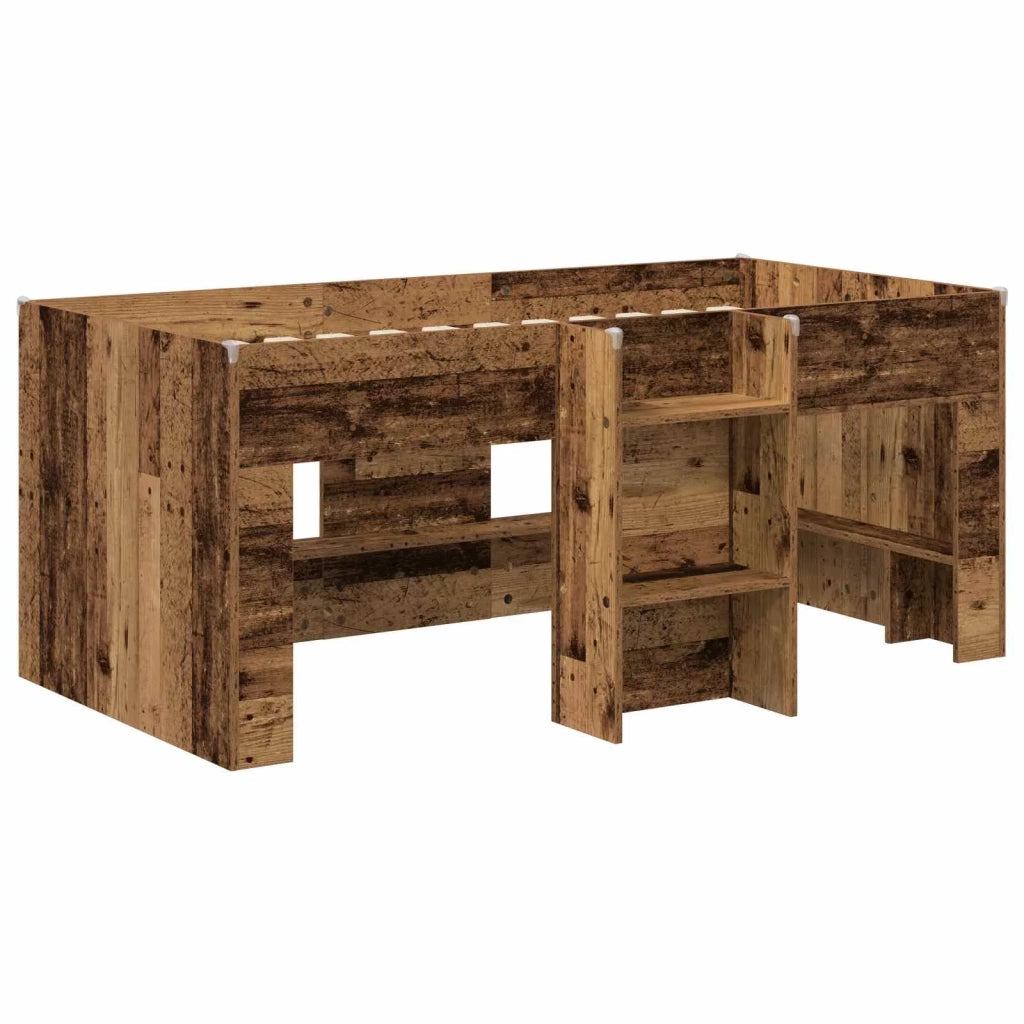 Letto Alto per Bambini 2 pcs Legno antico 163 x 101,1 x 68,5 cm 3422577